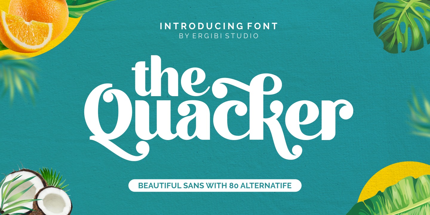 Quacker Regular Font preview